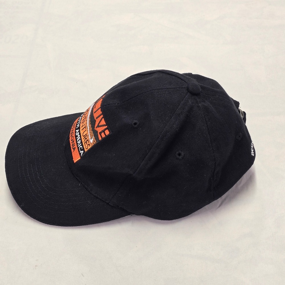 Patagonia Hat Active Adventures South America Black Baseball Cap Strapback Hat - Picture 4 of 6